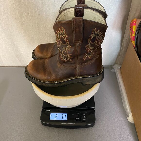 Ariat Womens Fatbaby Heritage Western Boots Size 8.5B Leather Cowboy Country - Picture 9 of 9